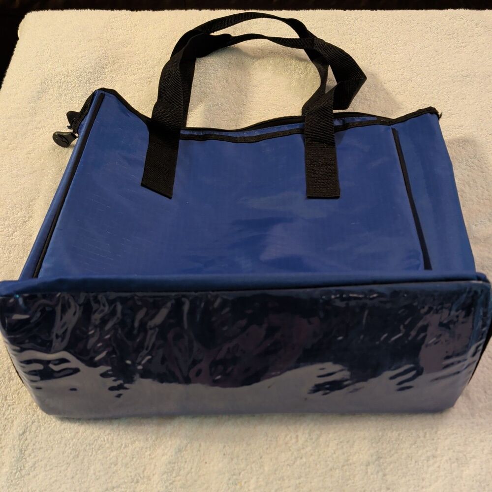 Disney Parks Mickey Mouse Tote Bag Blue Large Travel Carry Bag Walt Disney World - Picture 3 of 4